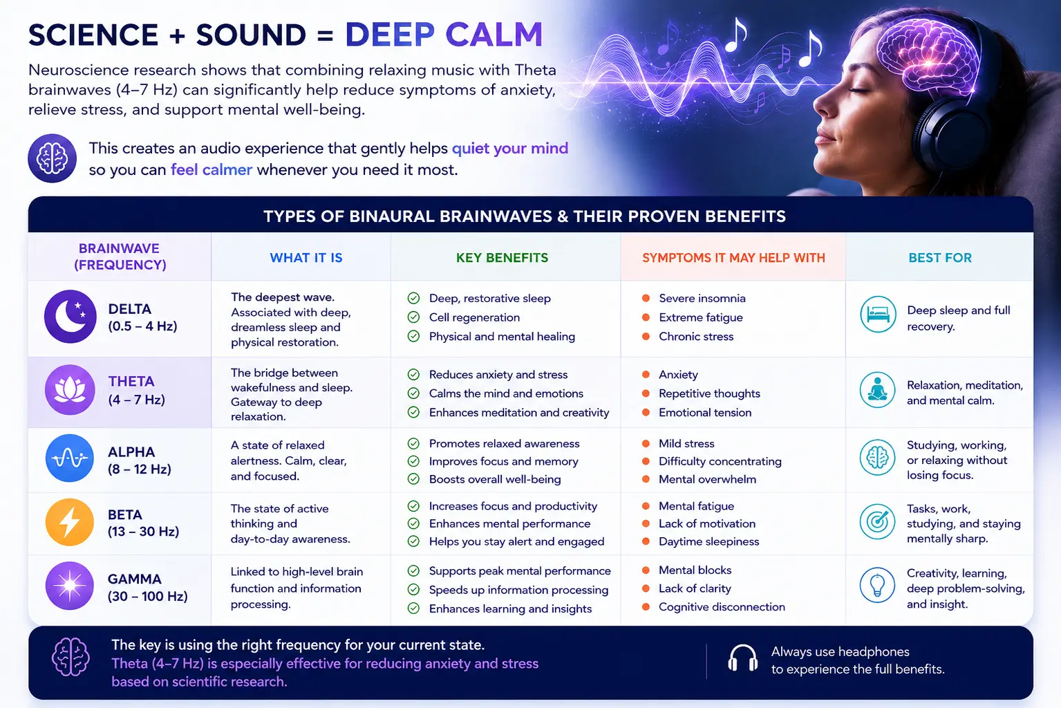 Sounds to Help Reduce Anxiety and Stress